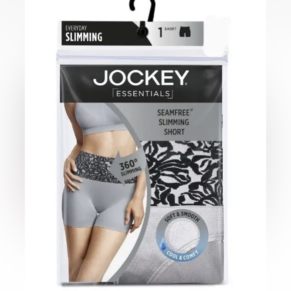 💜Jockey Essentials Women's 360 Slimming, Seamfree Slimming Short - Picture 3 of 8